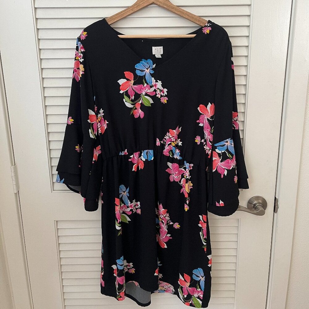 Target a new day bell sleeve floral dress